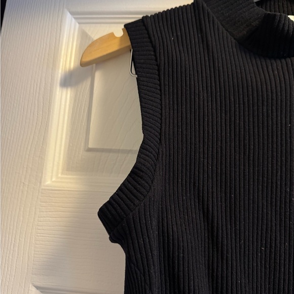 Black Ribbed One Piece - Picture 3 of 7